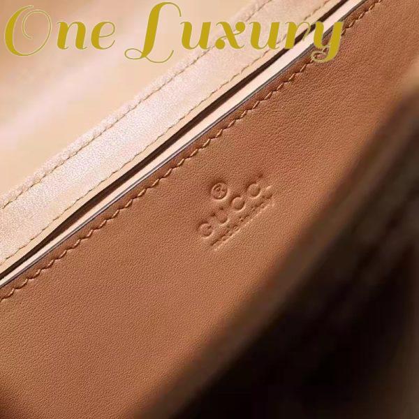 Replica Gucci Women GG Marmont Small Shoulder Bag Beige Matelassé Leather Double G 10
