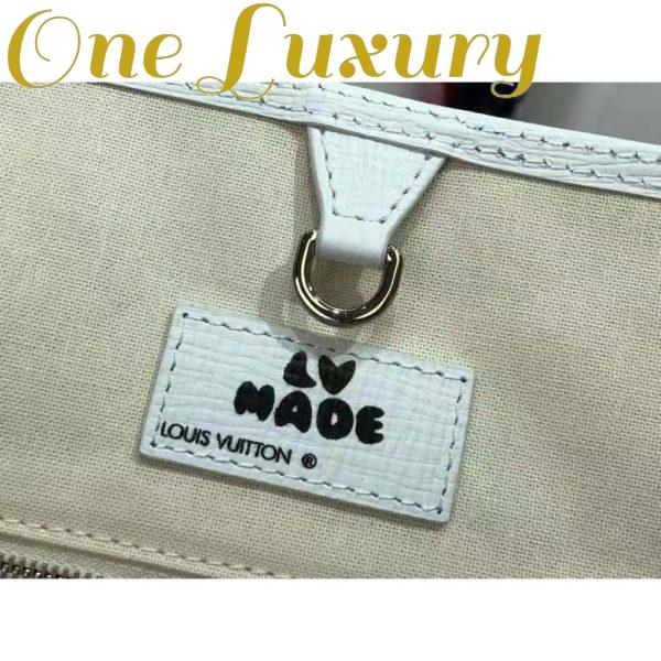 Replica Louis Vuitton LV Unisex Tote Journey White Cowhide Leather Textile Lining 11