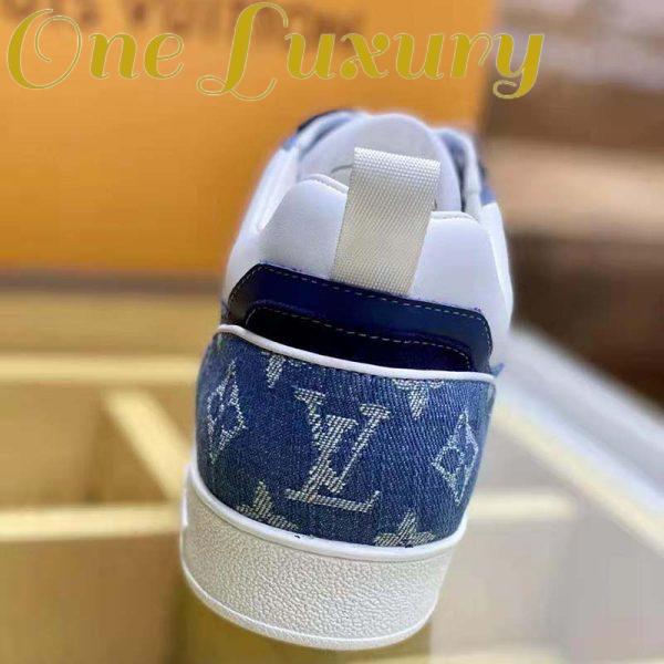 Replica Louis Vuitton Unisex Trocadero Richelieu Sneaker Navy Blue Monogram Denim 7