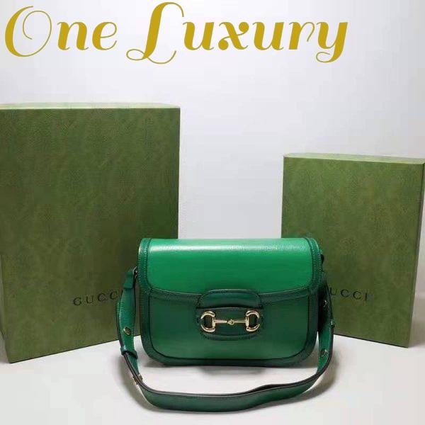 Replica Gucci Women Gucci Horsebit 1955 Small Shoulder Bag Bright Green Leather 3