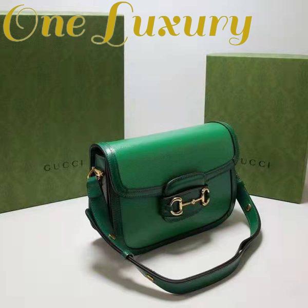 Replica Gucci Women Gucci Horsebit 1955 Small Shoulder Bag Bright Green Leather 6
