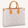 Replica Louis Vuitton LV Women OnTheGo MM Tote Bag Since 1854 Jacquard Cowhide Leather