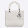 Replica Dior Women Medium Lady D-Lite Bag White Cannage Embroidery