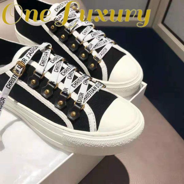 Replica Dior Women Walk’n’Dior Sneaker Black Canvas Christian Dior ‘J’Adior’ Signature 6