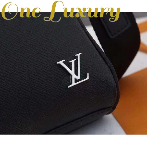 Replica Louis Vuitton LV Men Alex Briefcase Embossed Taiga Cowhide Leather 12