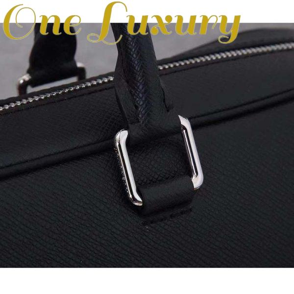 Replica Louis Vuitton LV Men Alex Briefcase Embossed Taiga Cowhide Leather 14