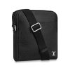 Replica Louis Vuitton LV Men Alex Messenger Bag in Taiga Cowhide Leather-Black 10