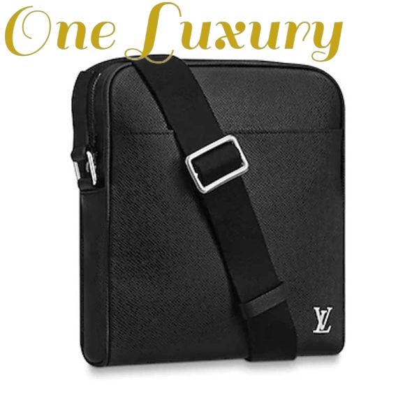 Replica Louis Vuitton LV Men Alex Messenger BB Taiga Cowhide Leather 2