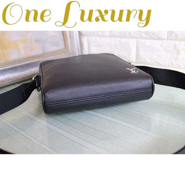 Replica Louis Vuitton LV Men Alex Messenger BB Taiga Cowhide Leather 6
