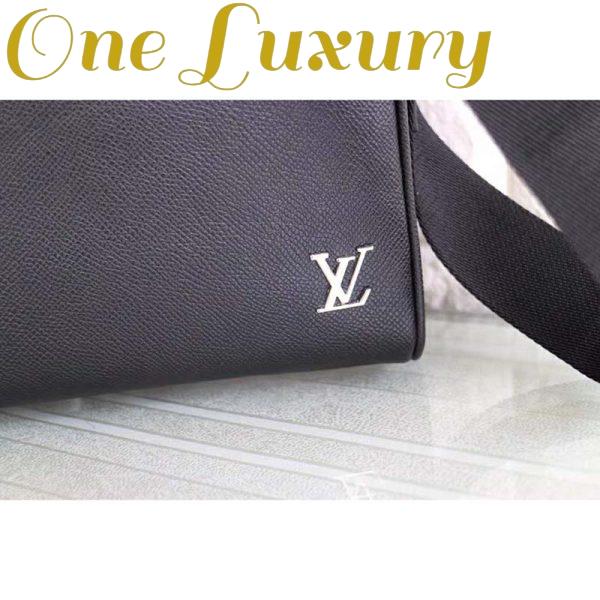 Replica Louis Vuitton LV Men Alex Messenger BB Taiga Cowhide Leather 9