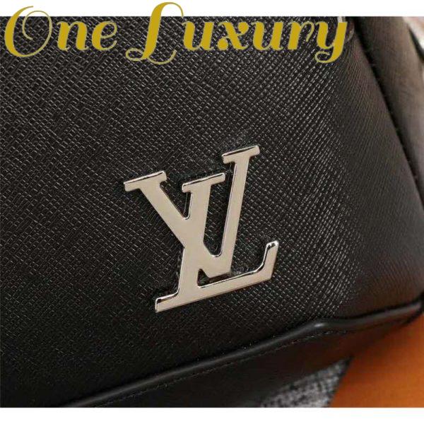 Replica Louis Vuitton LV Men Avenue Sling Bag Taiga Leather-Black 8