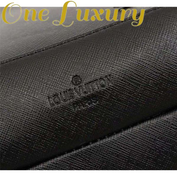 Replica Louis Vuitton LV Men Avenue Sling Bag Taiga Leather-Black 10
