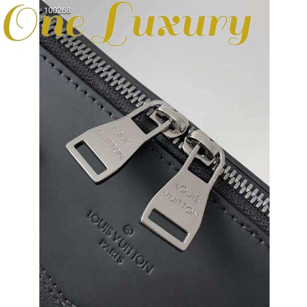 Replica Louis Vuitton LV Men Briefcase Explorer Eclipse Monogram Canvas-Grey 10