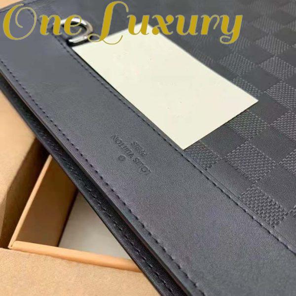 Replica Louis Vuitton LV Unisex Discovery Pochette Clutch Damier Infini Cowhide Leather 10