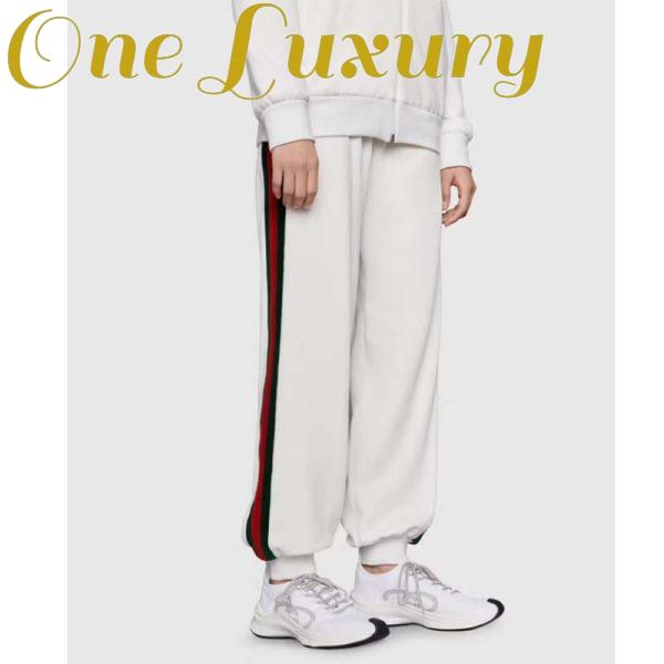 Replica Gucci Unisex Run Sneaker White Technical Knit Fabric Interlocking G Rubber 13