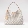 Replica Louis Vuitton LV Unisex Grand Palais Tote Gray Monogram Embossed Grained Cowhide Leather 15