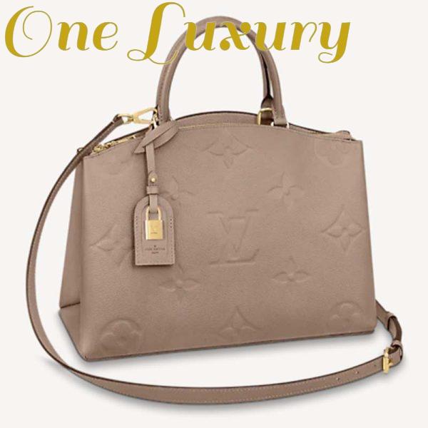 Replica Louis Vuitton LV Unisex Grand Palais Tote Gray Monogram Embossed Grained Cowhide Leather