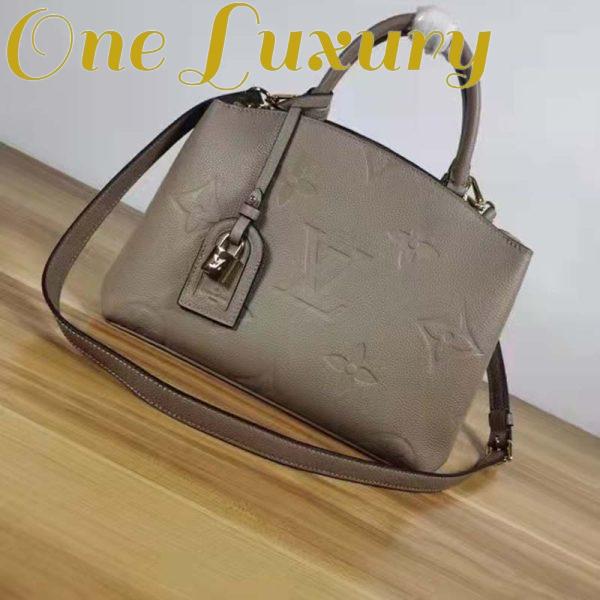 Replica Louis Vuitton LV Unisex Grand Palais Tote Gray Monogram Embossed Grained Cowhide Leather 9