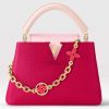 Replica Louis Vuitton LV Women Capucines BB Handbag Rose Pink Taurillon Leather