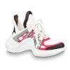 Replica Louis Vuitton LV Unisex LV Archlight Sneaker in Technical Fabric and Monogram Canvas-Pink