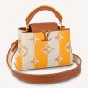 Replica Louis Vuitton LV Women Capucines BB Handbag Yellow Calfskin Canvas