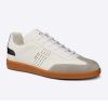 Replica Dior Unisex B01 Sneaker White Smooth Calfskin with Beige Suede