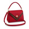 Replica Louis Vuitton LV Women Double V Handbag in Small-Grained Calf Leather