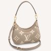 Replica Louis Vuitton LV Women Bagatelle Mini Hobo Handbag Monogram Empreinte Embossed Grained Cowhide