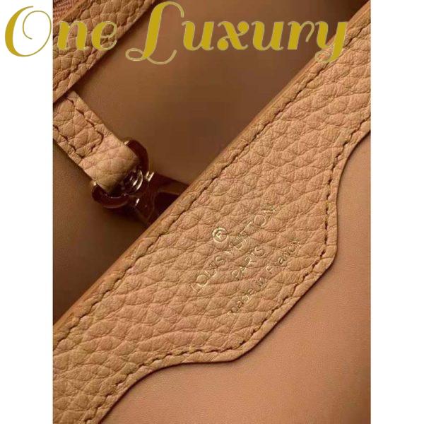 Replica Louis Vuitton LV Women Capucines BB Bag Arizona Taurillon Leather Shearling 8