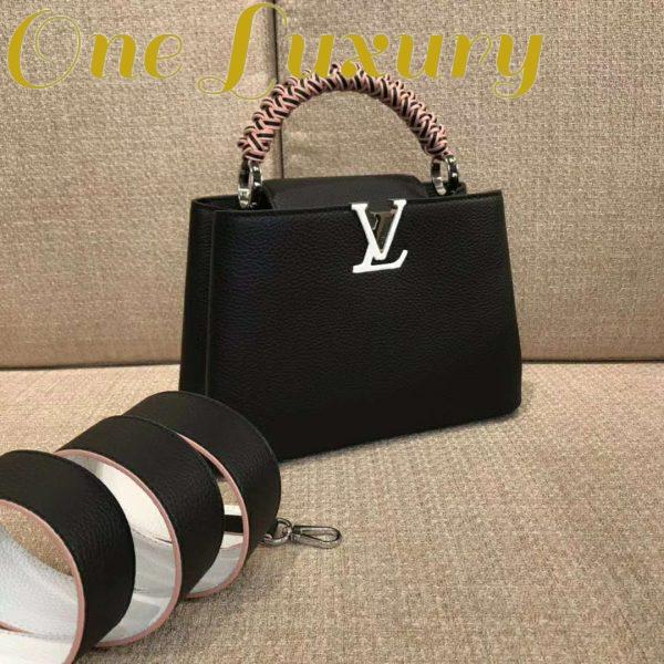 Replica Louis Vuitton LV Women Capucines BB Black Taurillon Leather 4