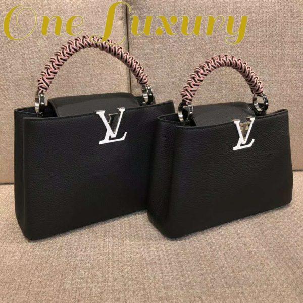 Replica Louis Vuitton LV Women Capucines BB Black Taurillon Leather 8