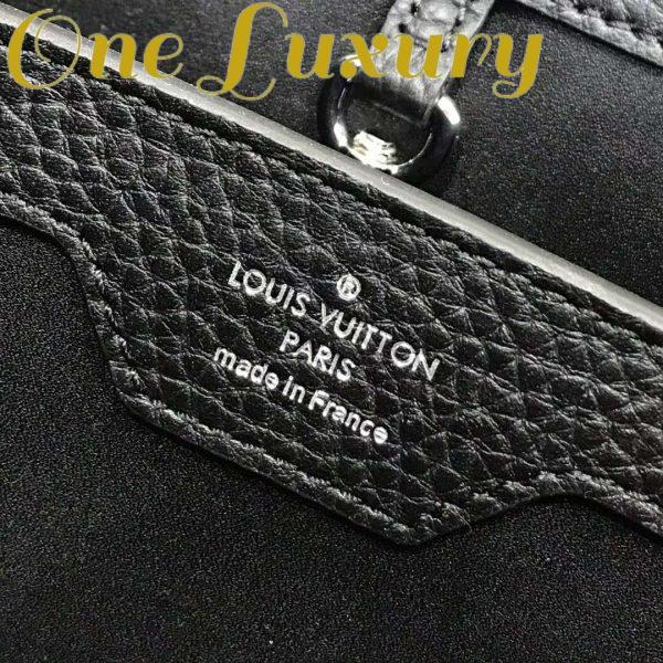 Replica Louis Vuitton LV Women Capucines BB Black Taurillon Leather 13