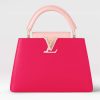 Replica Louis Vuitton LV Women Capucines BB Handbag Magenta Jasmine Pink Taurillon Cowhide Leather