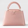 Replica Louis Vuitton LV Women Capucines BB Handbag Pearly Pink Taurillon Leather