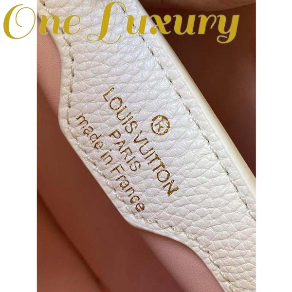 Replica Louis Vuitton LV Women Capucines BB Handbag Yellow Taurillon Leather 11