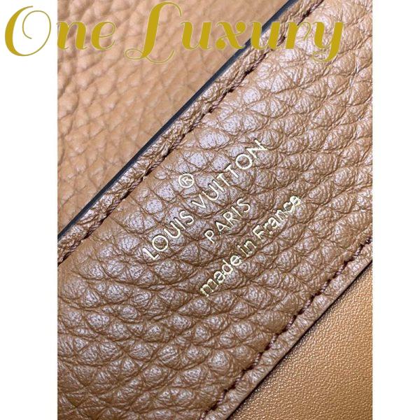 Replica Louis Vuitton LV Women Capucines Mini Handbag Golden Yellow Taurillon Leather Python Skin 14