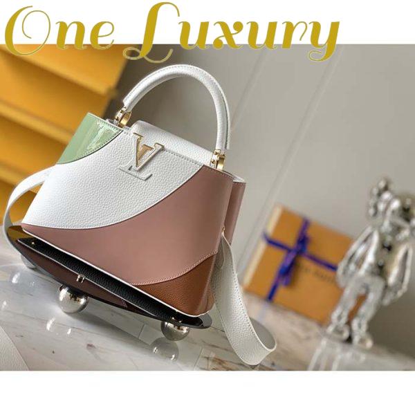 Replica Louis Vuitton LV Women Capucines Mini Handbag Taurillon Patent Leather Smooth Calfskin 4
