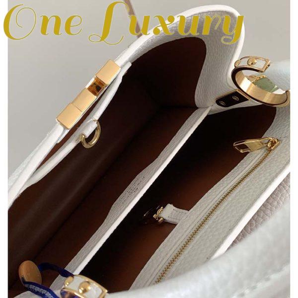 Replica Louis Vuitton LV Women Capucines Mini Handbag Taurillon Patent Leather Smooth Calfskin 9
