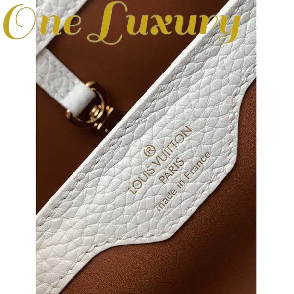 Replica Louis Vuitton LV Women Capucines Mini Handbag Taurillon Patent Leather Smooth Calfskin 12