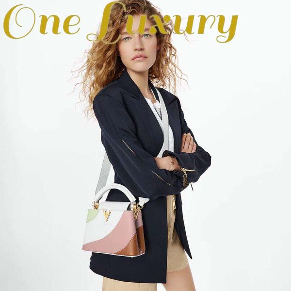 Replica Louis Vuitton LV Women Capucines Mini Handbag Taurillon Patent Leather Smooth Calfskin 15
