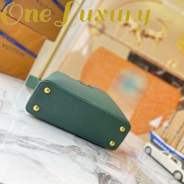 Replica Louis Vuitton LV Women Capucines Mini Handbag Vert D’eau Green Taurillon Leather 6