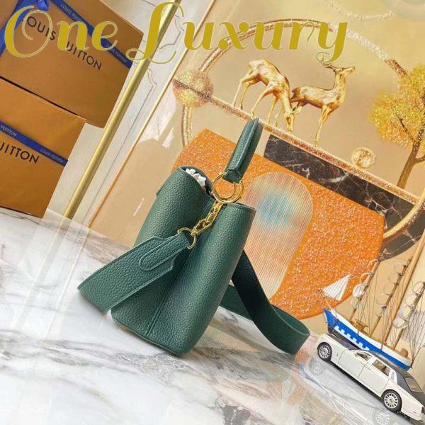 Replica Louis Vuitton LV Women Capucines Mini Handbag Vert D’eau Green Taurillon Leather 7