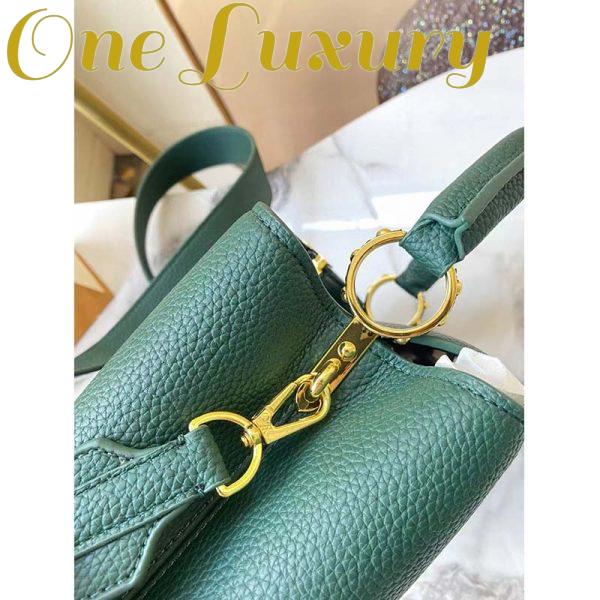 Replica Louis Vuitton LV Women Capucines Mini Handbag Vert D’eau Green Taurillon Leather 10