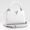 Replica Louis Vuitton LV Women Capucines Mini Handbag Vert D’eau Green Taurillon Leather 12