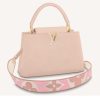 Replica Louis Vuitton LV Women Capucines MM Handbag Pink Taurillon Leather Canvas