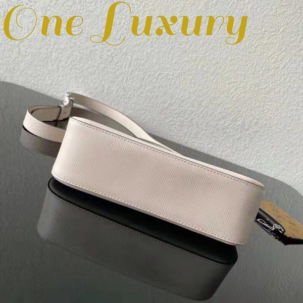 Replica Louis Vuitton LV Women Marelle Handbag Quartz White Epi Grained Cowhide Canvas 10