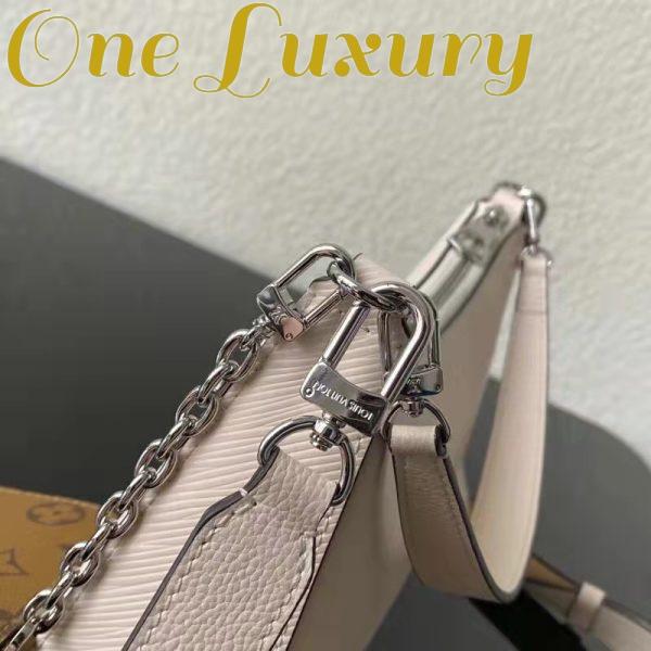 Replica Louis Vuitton LV Women Marelle Handbag Quartz White Epi Grained Cowhide Canvas 17