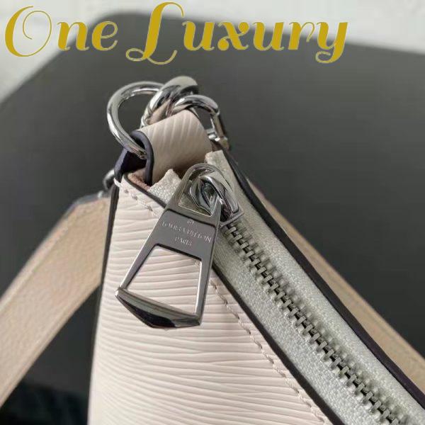 Replica Louis Vuitton LV Women Marelle Handbag Quartz White Epi Grained Cowhide Canvas 18
