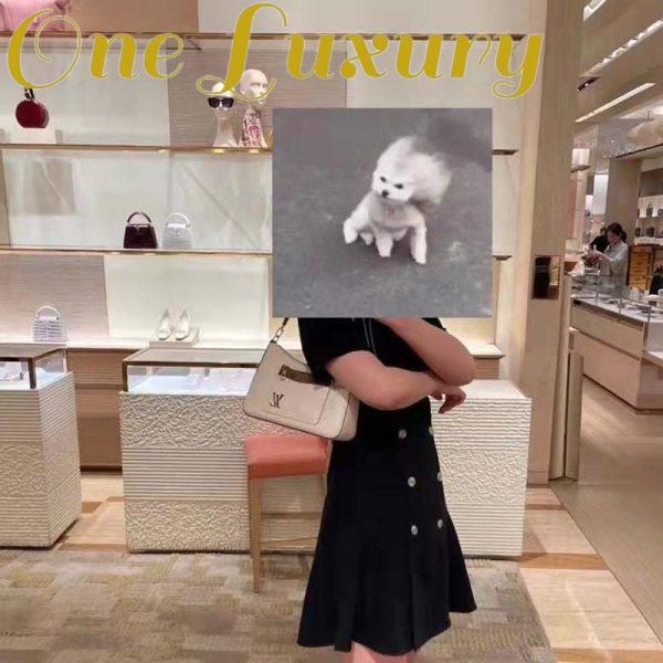 Replica Louis Vuitton LV Women Marelle Handbag Quartz White Epi Grained Cowhide Canvas 20