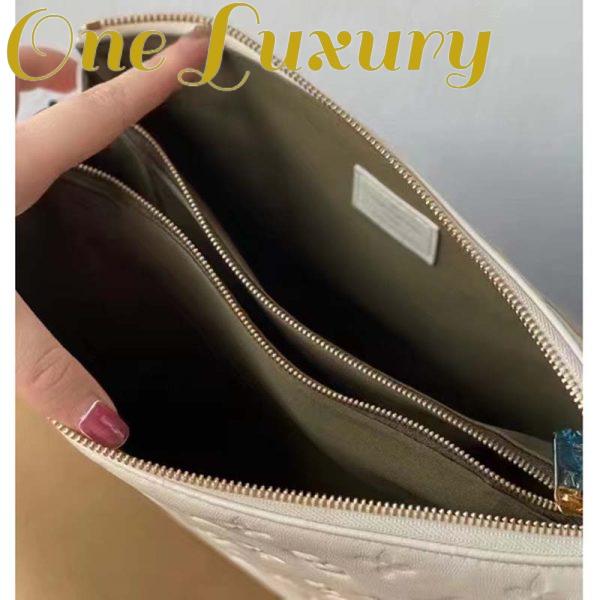 Replica Louis Vuitton LV Women Coussin PM Handbag Cream Monogram-Embossed Puffy Lambskin Calfskin 10